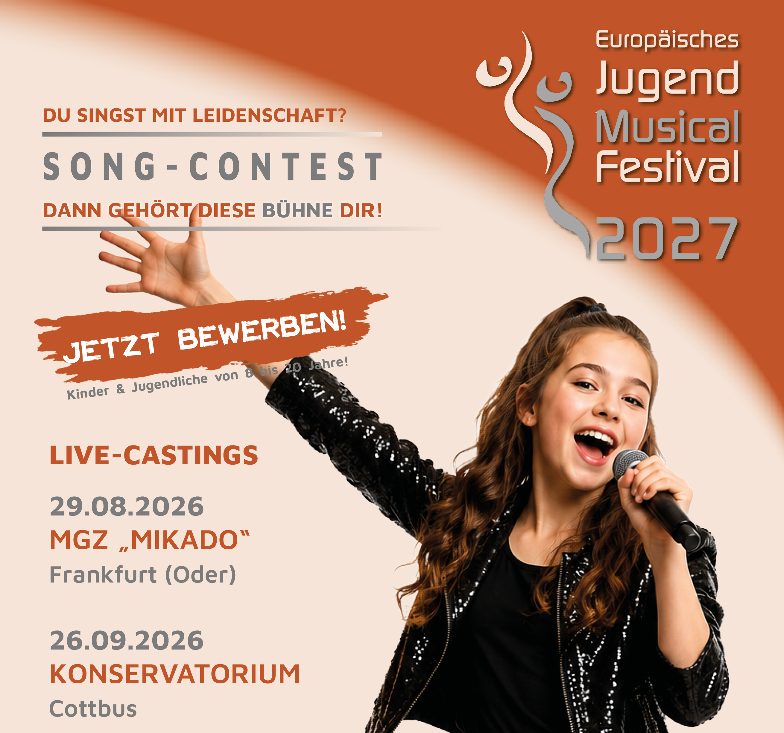 EJMF Song- & Dance-Contest: Casting in Cottbus